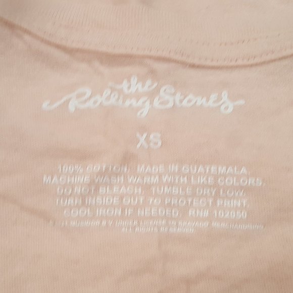 Women's Graphic T-shirt Size XS- Rolling Stones 1975- US Tours - Picture 3 of 3